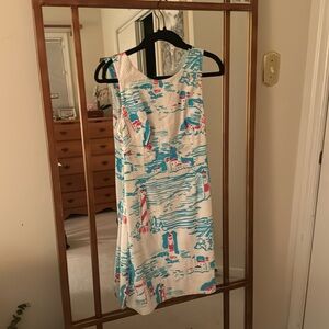 Lighthouse print Lilly Pulitzer dress size 6.